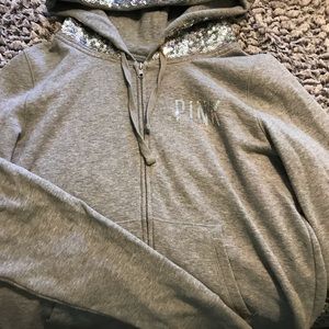 PINK bling hoodie